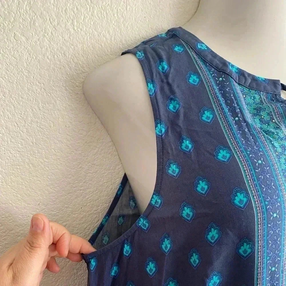 🆕 Cherokee Navy Handkerchief Hem Dress XL🆕 - Picture 10 of 16